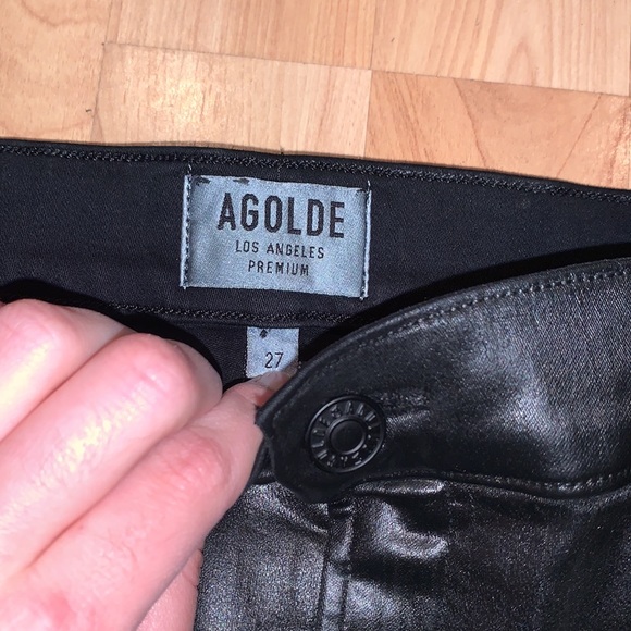 AGOLDE | Lydia black vegan leather skirt - Picture 5 of 8